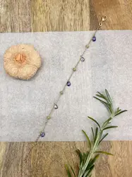 97404118 bracelet orné d'oxydes violets l 18 cm