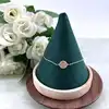 97436418 bracelet avec pendentif rond orné d'oxydes l18 cm