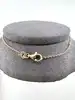 97436445 collier avec pendentif rond orné d'oxydes l45 cm
