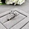 bague en argent sertie en onyx noir et oxyde t59 argent 925 millième (22 ct) 3,31g