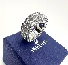 bague swarovski cocktail dextera en cristaux et métal rhodié forme octogonale
