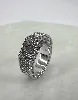 bague swarovski cocktail dextera en cristaux et métal rhodié forme octogonale