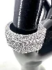 bague swarovski cocktail dextera en cristaux et métal rhodié forme octogonale