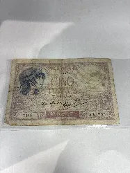 billet 5 francs 1939 minerve
