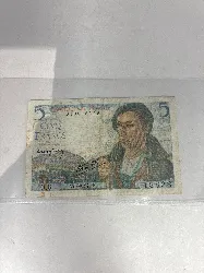 billet 5 francs berger 1943