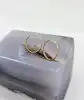 boucles d'oreilles créoles lisses or 750 millième (18 ct) 0,45g
