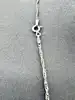 chaîne en argent maille singapour l43,5cm argent 925 millième (22 ct) 2,61g