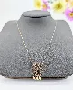collier fin en or avec un pendentif "attrape rèves" motif vidé or 750 millième (18 ct) 1,38g