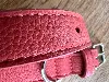 collier pour chien dolce gabbana fefé en cuir rouge-orangé