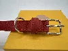 collier pour chien dolce gabbana fefé en cuir rouge-orangé