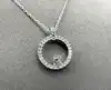 collier swarovski creativity circle en cristaux et métal rhodié