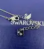 collier swarovski creativity circle en cristaux et métal rhodié