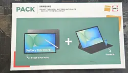 pack tablette samsung s10 fe+ avec book cover keyboard slim
