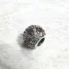 pandora charm argent strass et coeurs roses argent 925 millième (22 ct) 2,04g