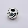 pandora charm clip côtelé  argent 925 millième (22 ct) 2,14g