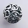 pandora charm parsemé de coeurs argent 925 millième (22 ct) 1,60g