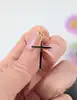 pendentif croix lisse en or or 750 millième (18 ct) 0,44g