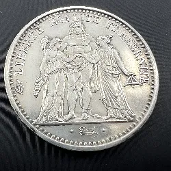pièce 10 francs hercule 1965 argent 900 millième 25,00g