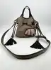 sac à bandoulière lancel premier flirt (1er flirt) en cuir taupe et noir