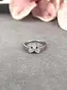 110847 bague fleur en quartz rose et oxyde rose argent 925 millième (22 ct) 2g