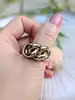 bague maille chaîne dont le maillon central mobile or 750 millième (18 ct) 13,41g