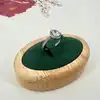 bague pandora spectaculaire halo ovale scintillant t52 argent 925 millième (22 ct) 2,63g