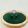 bague pandora spectaculaire halo ovale scintillant t52 argent 925 millième (22 ct) 2,63g