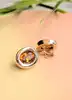 boucles d'oreilles labriola en clips chacune sertie d'une citrine facettée or 750 millième (18 ct) 11,60g