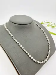 chaîne en argent grosse maille forçat l70cm argent 800 millième (19 ct) 38,87g