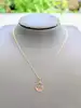 collier or orné d'un pendentif allah forme lune & étoile ajouré or 750 millième (18 ct) 1,48g