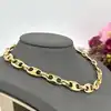 collier ras du cou grosse maille marine vermeil l40cm argent 925 millième (22 ct) 66,50g