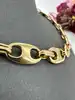collier ras du cou grosse maille marine vermeil l40cm argent 925 millième (22 ct) 66,50g