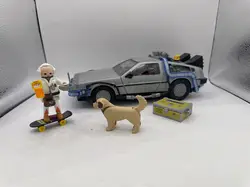 figurine playmobil back to the future delorean