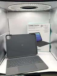 logitech combo touch - clavier et étui - avec trackpad - rétroéclairé - apple smart connector - qwertz - allemand - gris oxford - 