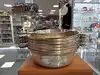lot gamelles metal argente