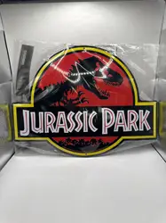 plaque métal "jurassic park" (28x38)