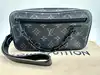 pochette louis vuitton volga en toile monogram eclipse grise / noire