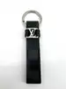 porte-clés dragonne louis vuitton en toile damier graphite et finition argenté
