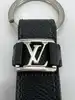 porte-clés dragonne louis vuitton en toile damier graphite et finition argenté