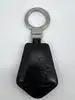 porte-clés montblanc meisterstûck en  cuir noir et métal argenté