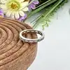 bague en argent alliance sertie de petits oxydes blancs t49,5 argent 925 millième (22 ct) 1,34g