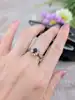 bague marguerite en or centrée d'un saphir entouré de 12 diamants or 750 millième (18 ct) 4,19g