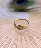 bague motif vagues en 2 or or 750 millième (18 ct) 3,37g