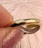 bague motif vagues en 2 or or 750 millième (18 ct) 3,37g