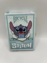 bicycle - disney stitch jeu de cartes à jouer, 10042978, bleu, moyen