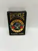 bicycle - guns n’ roses - jeu de 54 cartes à jouer, argent (silver)