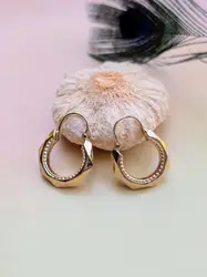 boucles d'oreilles limé en or rose  or 750 millième (18 ct) 1,48g