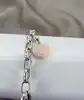 bracelet thomas sabo avec 3 charms ( rouge à lèvres, coeur, flacon de vernis à ongles ) argent 925 millième (22 ct) 16,46g