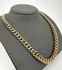 collier chaîne a.p.c. maille gourmette en laiton doré l52cm