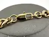 collier chaîne a.p.c. maille gourmette en laiton doré l52cm